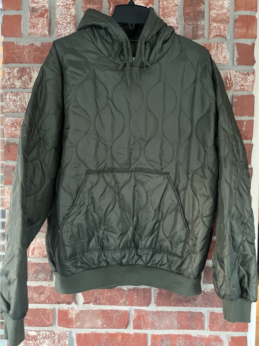 FOX Outdoor Products Pullover Woobie Hoodie - Olive Size L EUC